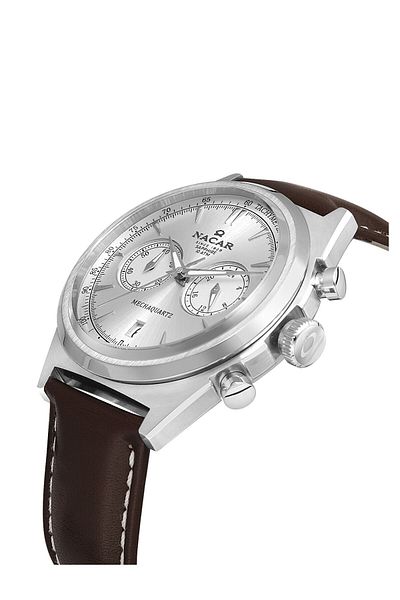 Nacar Sapphire Glass Sports Brown Men's Wrist Watch Nc38-299021-Asl2