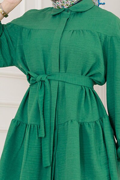 Sevitli Σετ φούστα με βολάν-Πράσινο