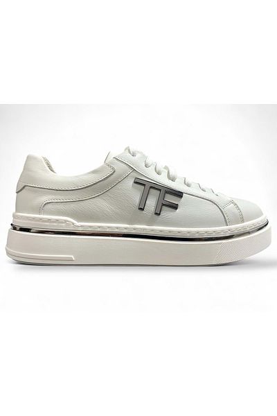 LUCIANO BELLINI Ανδρικά casual δερμάτινα παπούτσια C26908 Munich - Cream - 43