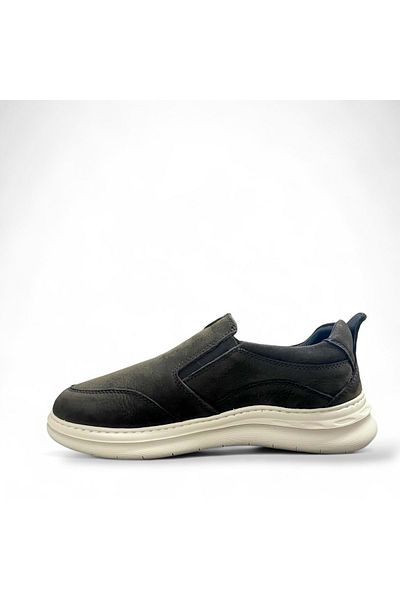 Bulldozer Men's Nubuck Leather Comfort Casual Shoes 251102 - Anthracite - 41