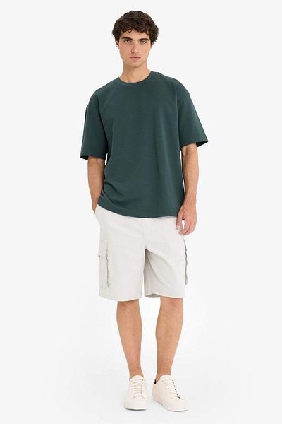 DeFacto Cargo Fit Gabardine Bermuda Σορτ C5400AX25SM