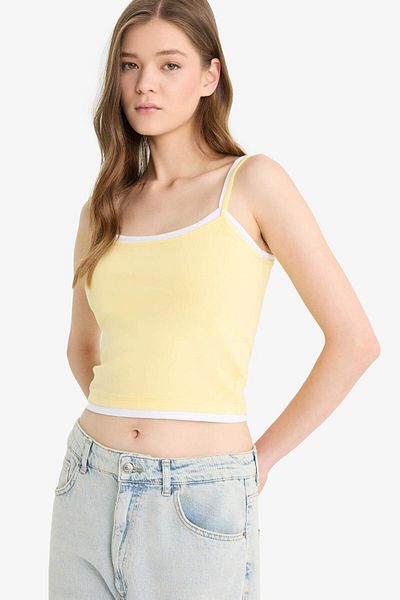 DeFacto Cool Fitted Rib Strap Undershirt F4888Ax25Sm