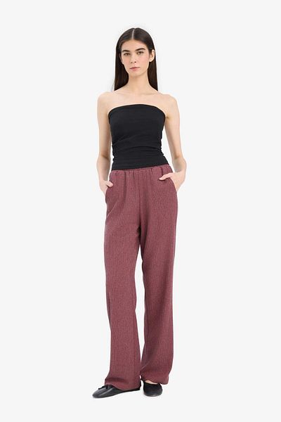 DeFacto Wide Leg Flexible Waisted Wide Leg Twist Pants F6291Ax25Sm