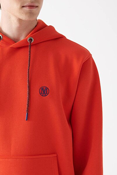 Mavi Men's Hooded Red Sweatshirt - m 065809 -70481-22K, Vivid Basic/Semi Basic Model