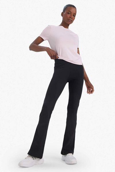 DeFacto Tricou cu mânecă scurtă DeFactoFit Standard Fit Crew Neck Basic Solid Athlete D2296AX25SP