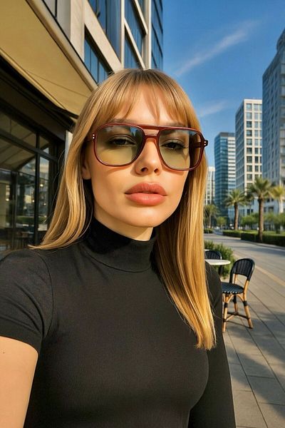 REN EYEWEAR نظارات شمسية Jase مستطيلة متدرجة للجنسين /