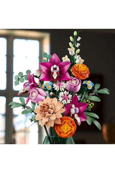 LEGO Botanicals Buchet De Flori Roz 10342