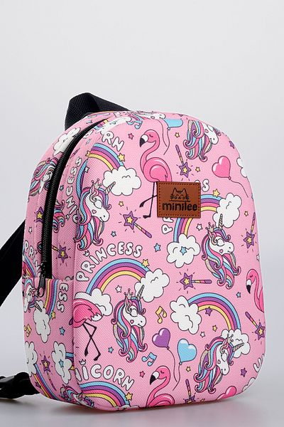Minilee Princess Unicorn 0-8 ani - Rucsac pentru copii pentru creșă, grădiniță [cu cutie personalizată]
