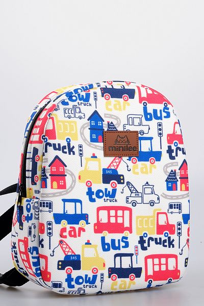 Minilee Mașini de lucru 0-10 ani - Rucsac pentru copii pentru creșă, grădiniță [cu cutie personalizată]