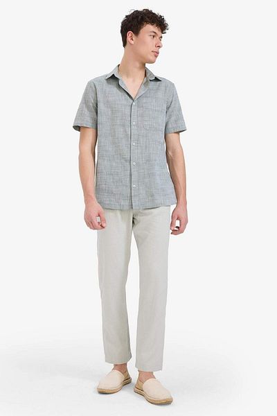 DeFacto Relax Fit Relaxed Cut Skinny Leg Linen Blended Summer Pants C1140Ax25Sm