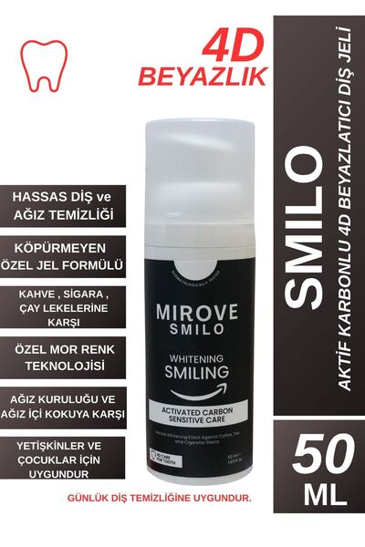 mırove MIROVE SMILO ACTIVATED CARBON 4D BEYAZLIK