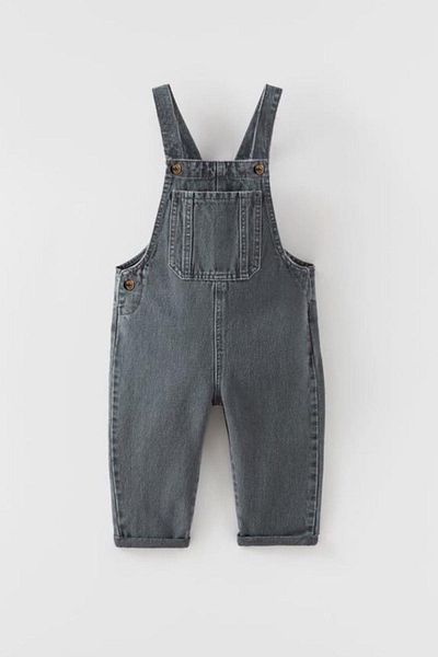 Monila Unisex Kids Denim Fabric Salopet