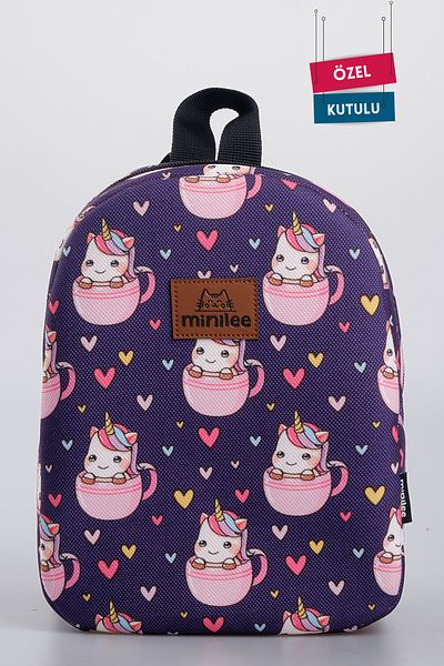 Minilee Unicorn drăguț 0-8 ani - Rucsac pentru copii pentru creșă, grădiniță [cu cutie personalizată]