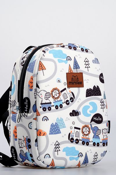 Minilee Călătorie drăguță cu trenul 0-8 ani - Rucsac pentru copii pentru creșă, grădiniță [cu cutie personalizată]