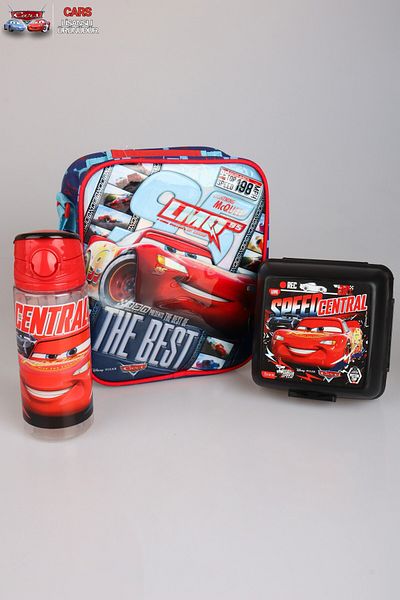 CARS Cutie de prânz licențiată „dekomus Pocket Notebook Gifted”, sticlă de apă Tritan 500 ml și Beslen cu 2 straturi