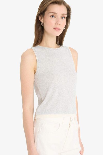 DeFacto Slim Fit Slim Fit Crew Neck Basic Μονόχρωμο εσώρουχο F5581AX25SM