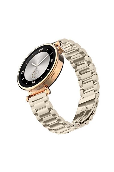 Sneezy Huawei Watch Gt4 41mm Ile Uyumlu 18mm Ironweft Döküm Çelik Metal Kordon