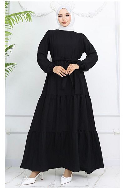 MODA Layered Dress with Belt