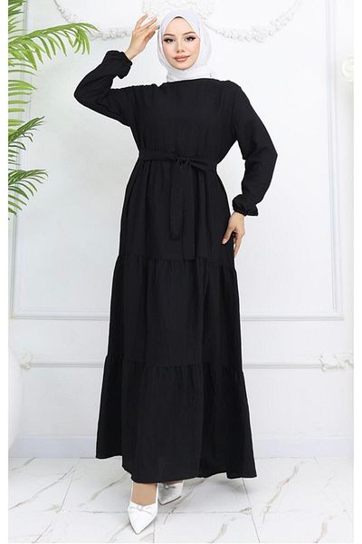 MODA Layered Dress with Belt