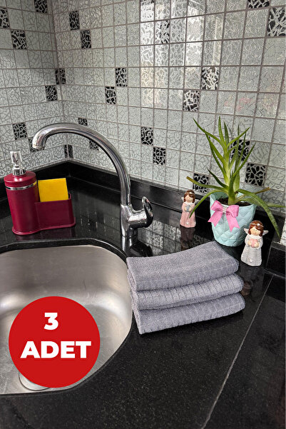 Wonkey Mikrofiber Mutfak Temizlik Bezi , Leke Tutmaz Bez , Cam , Tezgah Bezi , 40x40 Cm - 3 Adet