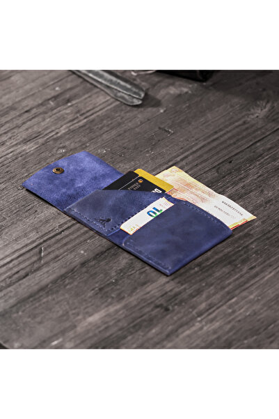 Derimoda Hakiki Deri El Yapımı Kartlık Cüzdan – Nakit ve Kart Bölmeli Minimalist Tasarım