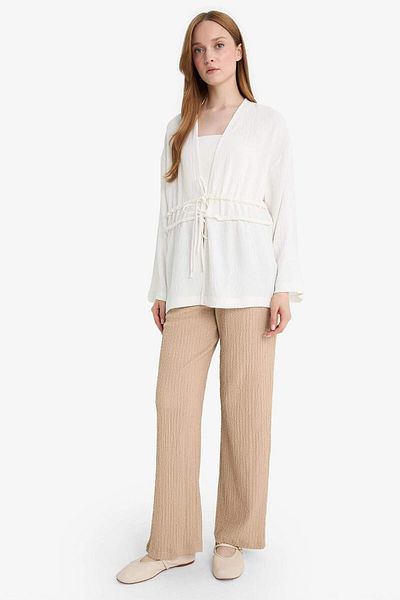 DeFacto Παντελόνι Relax Fit Wrinkled E3436AX25SM