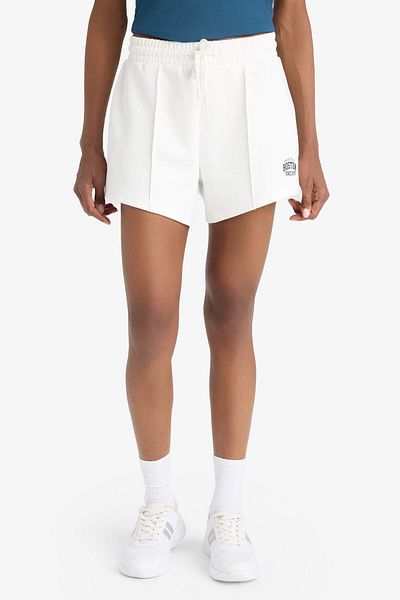 DeFacto Fit Flexible Waisted White Sports Shorts F3266Ax25Sm