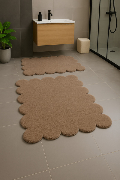 SOFT DECOR modern dekoratif kaymaz taban Papatya şekilli dekoratif banyo pasp...