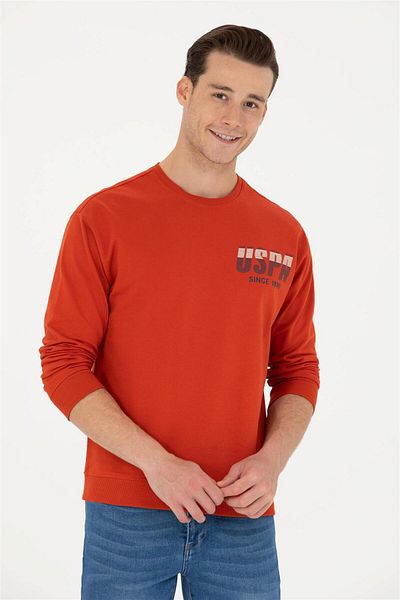 U.S. Polo Assn. 1667755   ERSON U.S. Polo Assn. Pulover roșu pentru bărbați - G081GL082