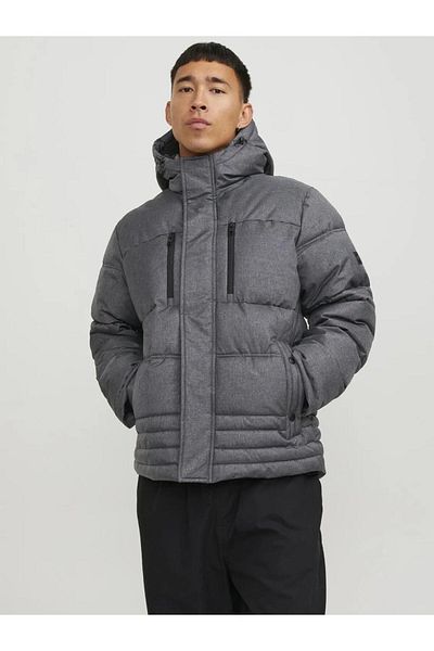 Jack & Jones Men's Wind and Water Resistant Puffer Coat - Yog