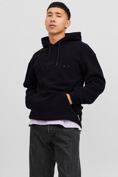 Jack & Jones 12242470-fw Jorsılverlake Fleece Hood Tricou pentru bărbați