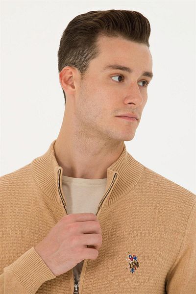 U.S. Polo Assn. Us Polo Assn G081sz0th-1629653-fw Cardigan tricotaj subțire pentru bărbați