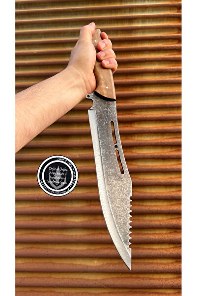 ATAK Dövme Çelik Orman Bıçağı- kamp - kılıflı - Piknik - İsim yazma