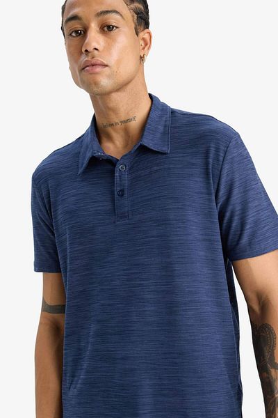 DeFacto Fit Stretch Fabric Standard Fit Polo Neck Sportsman Short Sleeve T-Shirt D9241Ax25Sp