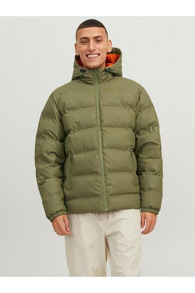Jack & Jones Мъжко водоустойчиво и ветроустойчиво пухено яке с качулка - Elements