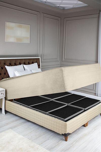 İNKOHA 6-Piece under Base Storage Set – 66X45X21 cm – Large Size, Zippered, Dustproof, Black Storage Bag