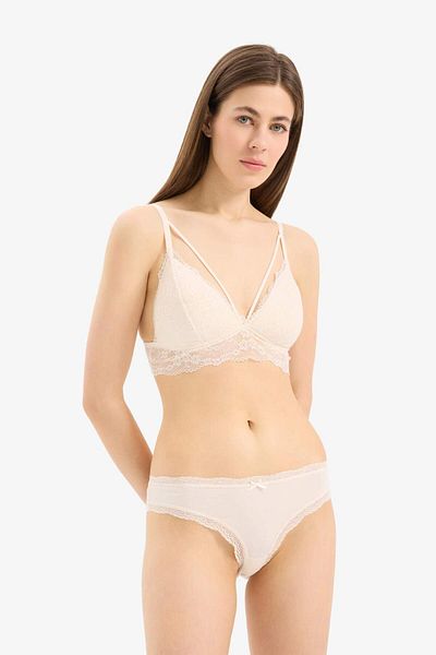 DeFacto Micro chiloți brazilian din 3 piese cu detaliu din dantelă-Fall in Love E4707AX25SM