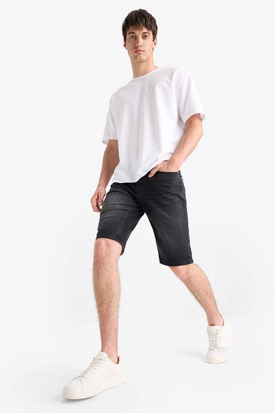 DeFacto Regular Fit Jean Bermuda Shorts E5979Ax25Sm