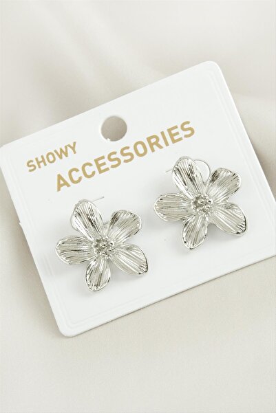 Marsilyan Orchid Trend Metal Earrings