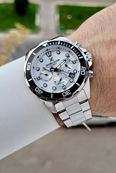 Daniel Klein Gümüş Renk İç Göstergeleri Aktif Erkek Kol Saati