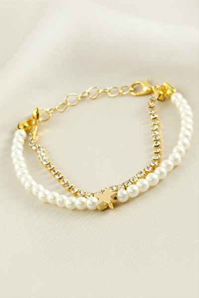 KANERUZ سوار AhEs Shopping Star Stripe Stone Pearl