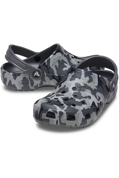 Crocs Classic Camo Clog Baby Slippers207593-097 Black