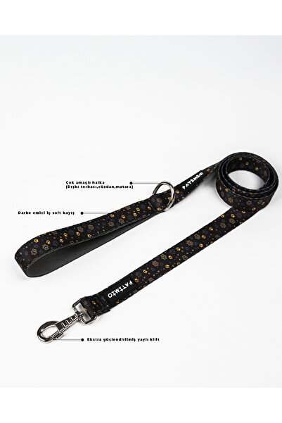 PATİMİO Gold Paws Model Luxury Dog Walking Collar