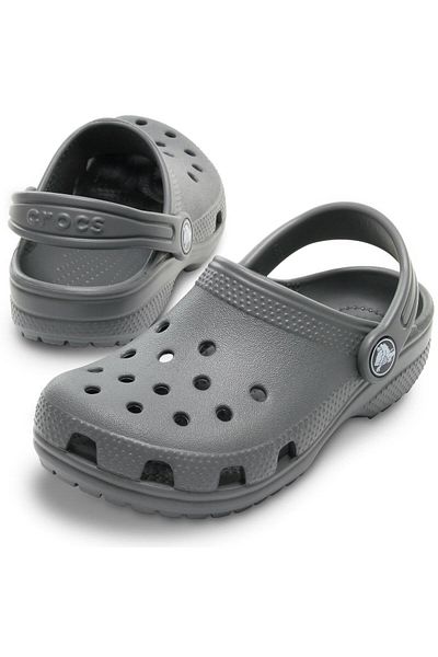 Crocs Papuci gri pentru copii Classic Clog