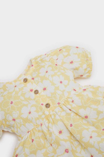 DeFacto Rochie de vara cu maneca scurta cu flori pentru fetita C4491a525sm