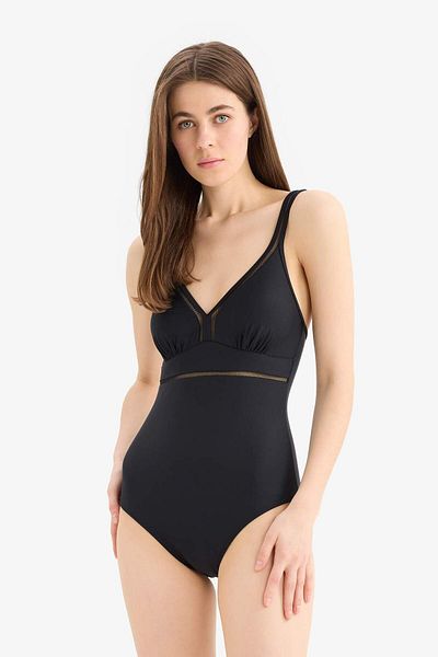 DeFacto Regular Fit Swimsuit-Fall in Love E3299Ax25Sm