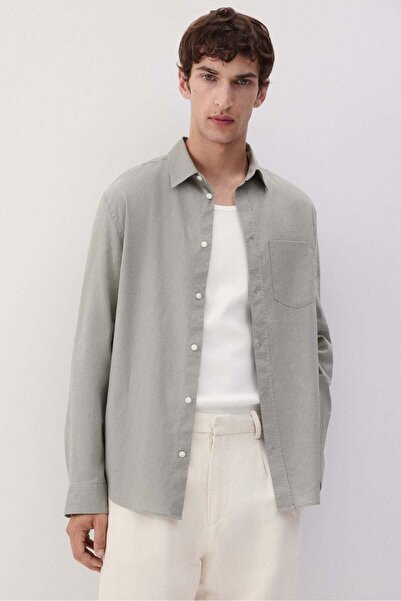 H&M Regular Fit Linen-blend shirt