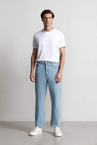 DeFacto 100% βαμβακερό 90s Slim Fit Skinny Fit Ψηλόμεσο Skinny Leg Παντελόνι Jean D6685ax25sp