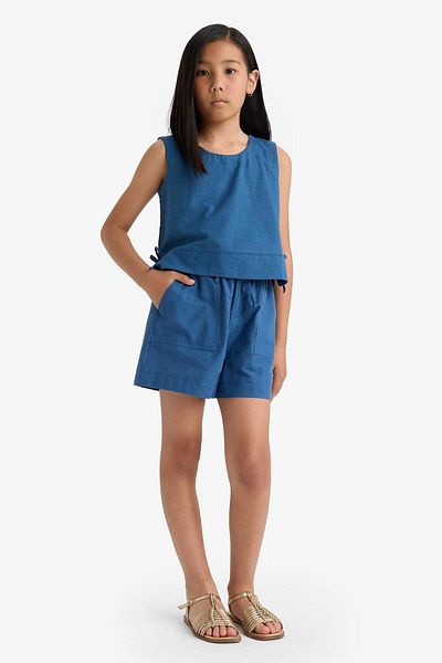 DeFacto Girl's Elastic Waist Cotton Shorts D7617A825Hs
