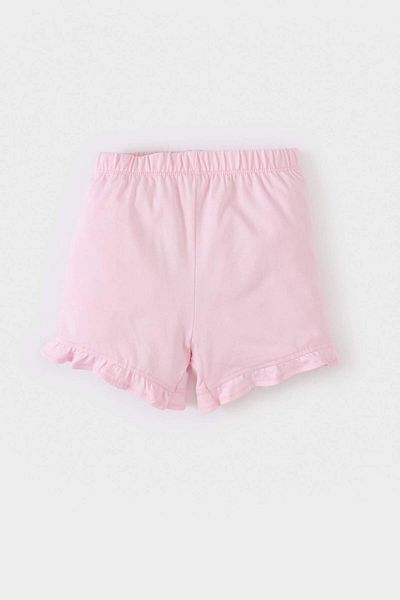 DeFacto Baby Girl 2 Piece Set Printed Short Sleeve T-Shirt Elastic Waist Shorts E0722A525Sm